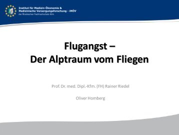 Präsentation Flugangst - Kölner Wissenschaftsrunde