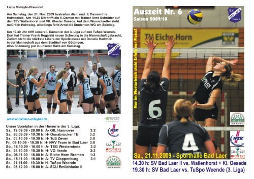 Auszeit Nr 6 - SV Bad Laer Volleyball