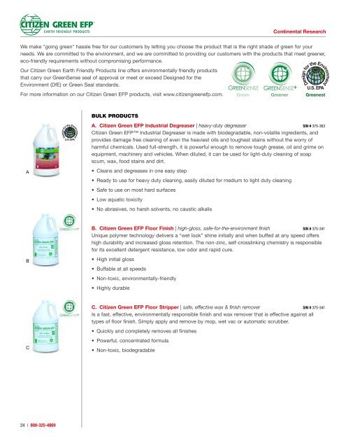 GSA Product Brochure - Continental Research Corporation