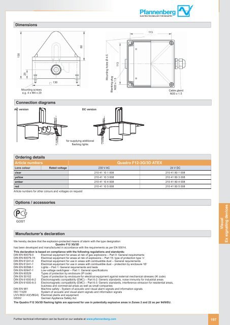 Pfannenberg Catalogue