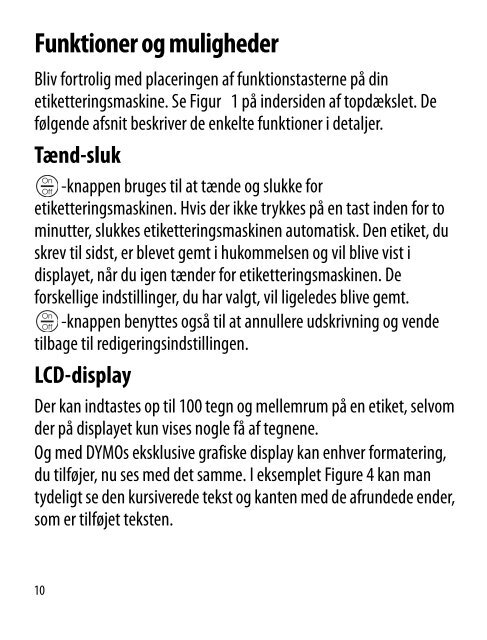 Figur 1 LetraTag Etiketteringsmaskine - DYMO