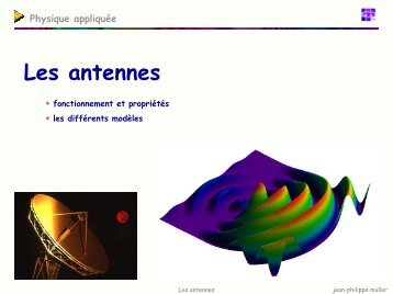 Les antennes - Cours de physique appliquÃƒÂ©e