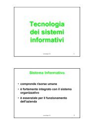 Tecnologia dei sistemi informativi - Progettoatena.It