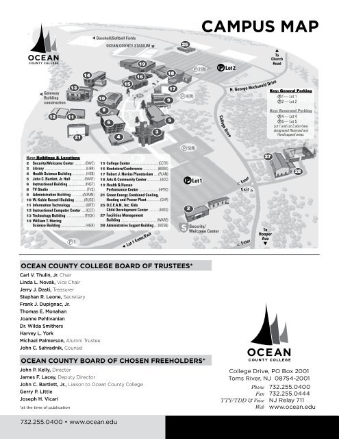 current college catalog. - Ocean County College