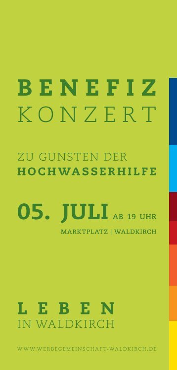 Benefiz-Konzert - Flyer - RegioTrends