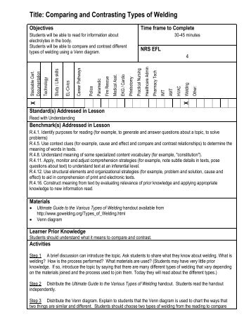 Comparing and Contrasting Types of Welding (part 1)