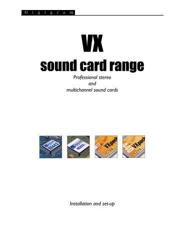 VX cards installation and setup reference (PDF) - Digigram