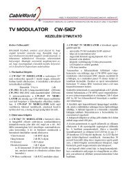 TV MODULATOR CW-5167 - CableWorld