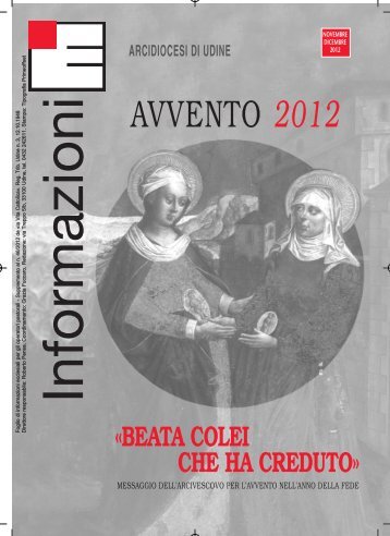 Informazioni Ecclesiali Avvento 2012 - Webdiocesi