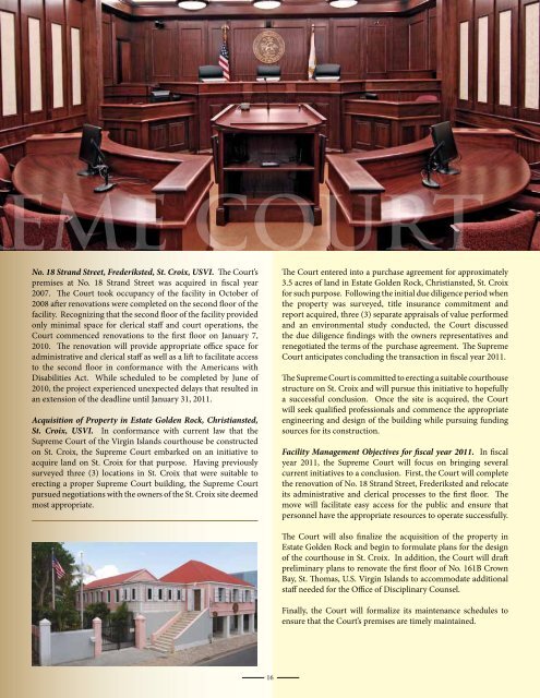 2010 Annual Report - Supreme Court of the Virgin Islands