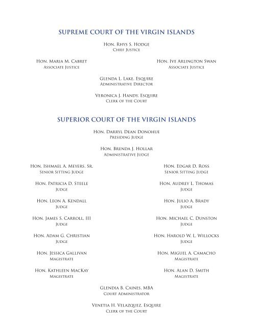 2010 Annual Report - Supreme Court of the Virgin Islands