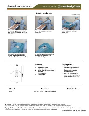 C-Section Drape Surgical Draping Guide