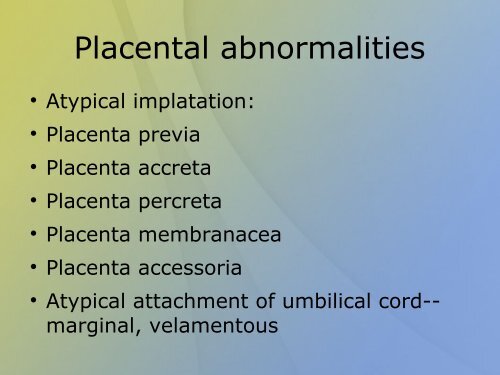 FETAL MEMBRANES Placenta Nutrition