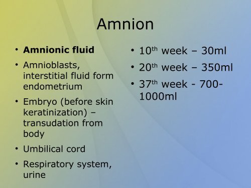 FETAL MEMBRANES Placenta Nutrition