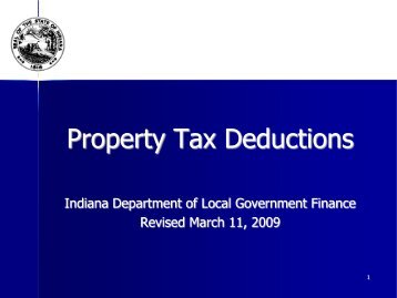 Property Tax Deductions - Wells County, Indiana