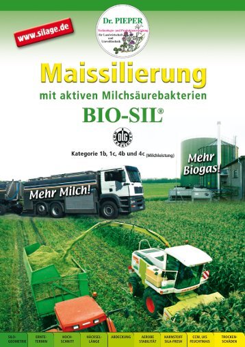 SILO- ERNTE- HOCH- HÃCKSEL- ABDECKUNG ... - Dr. Pieper