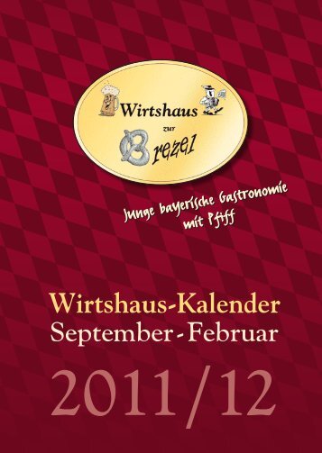 Wirtshaus-Kalender - Wirtshaus zur Brezel