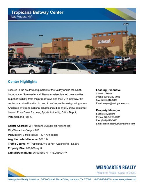 Wal-Mart supercenter planned for Southwest Las Vegas - Wednesday