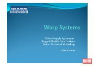 Services - Warp Systems