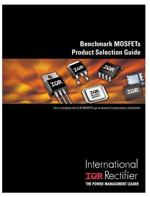 Benchmark MOSFETs Product Selection Guide - Newark