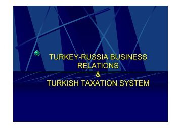 turkey-russia business relations & turkish taxation system turkey ...