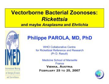 Vectorborne Bacterial Zoonoses: Rickettsia