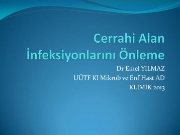 Cerrahi Profilaksi - Klimik