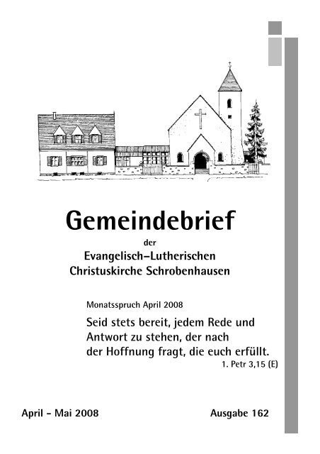 Gemeindebrief - Evangelisch-Lutherische Christuskirchengemeinde ...