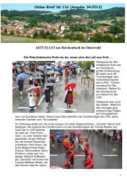Online-Brief 116 - Verschönerungsverein Reichenbach