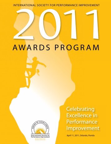 awards program - International Society for Performance Improvement