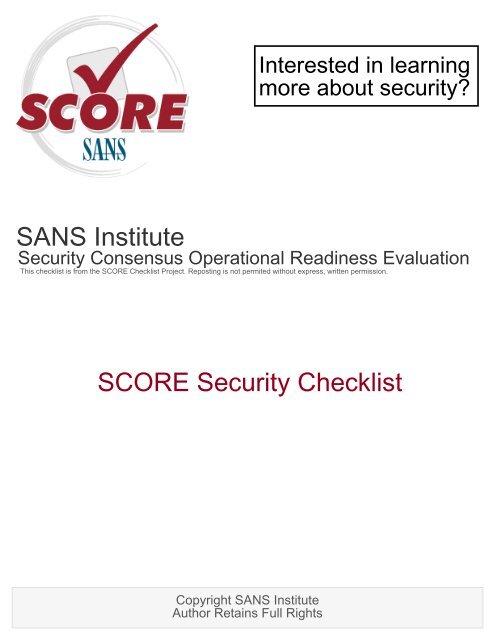 Linux Security Cheatsheet Pdf Sans Institute