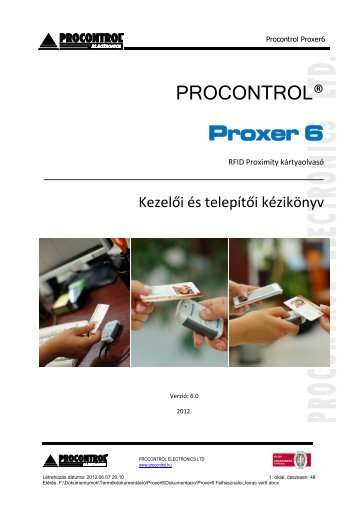 Proxer6 FelhasznÃ¡lÃ³i leÃ­rÃ¡s - Procontrol Electronics Kft.