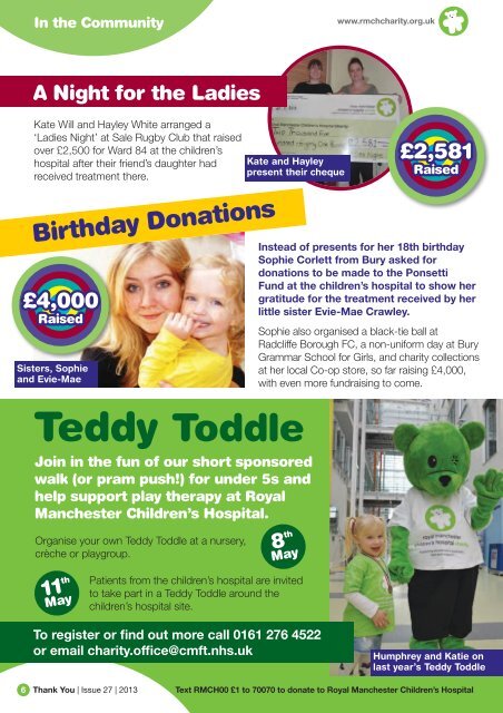 Download your latest edition now - Royal Manchester Childrens ...