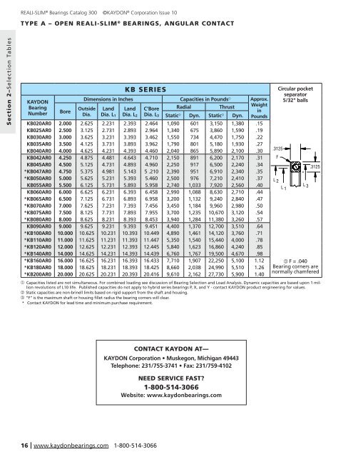 Catalog 300 - Kaydon Bearings