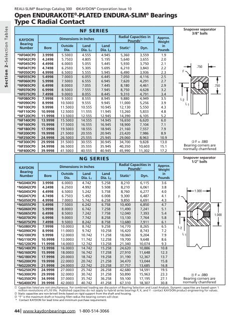 Catalog 300 - Kaydon Bearings