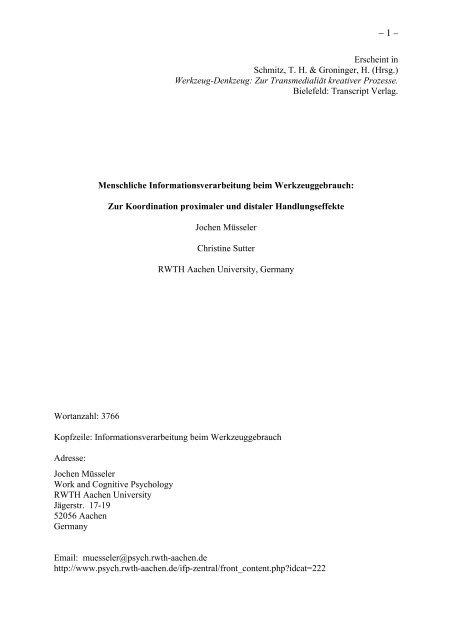 Werkzeug-Denkzeug: Zur TransmedialiÃ¤t kreativer Prozesse. Bielefeld