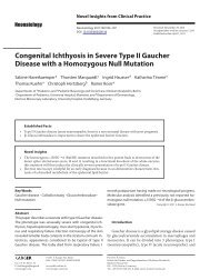 Congenital Ichthyosis in Severe Type II Gaucher Disease with a ...