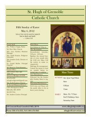 May 6, 2012 - St. Hugh Of Grenoble Parish