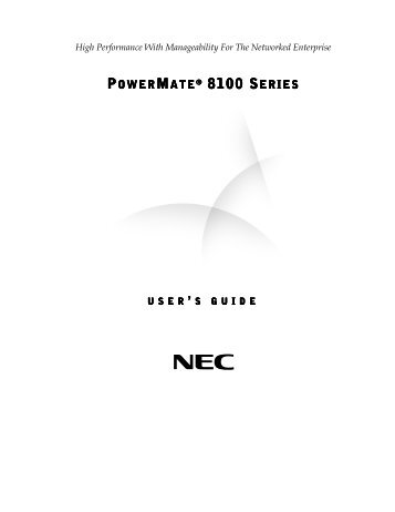 PowerMate 8100 User's Guide - Support