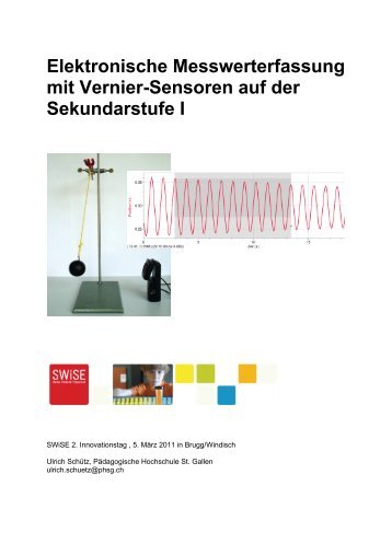 Elektronische Messwerterfassung mit Vernier-Sensoren - SWiSE