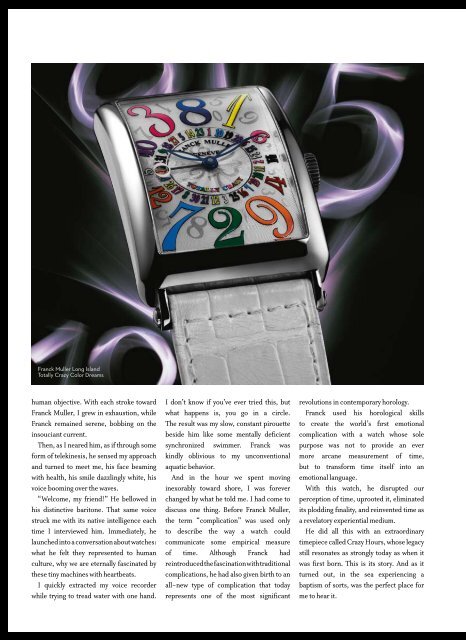 The Legend of Franck Muller - Westime