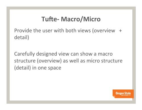 Tufte's Design Principles III - Classes - Oregon State University