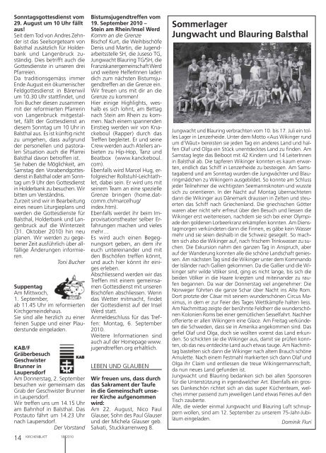 Teamwork in Nicaragua - Kirchenblatt