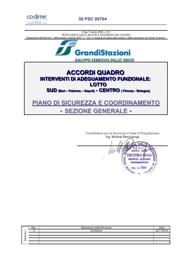 sezione generale - Grandi Stazioni S.p.A.