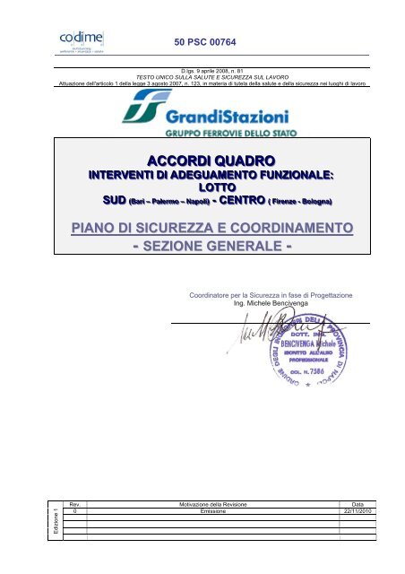 sezione generale - Grandi Stazioni S.p.A.