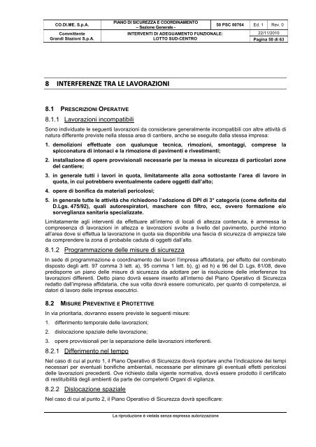 sezione generale - Grandi Stazioni S.p.A.