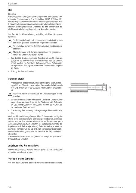 Betriebs- und Installationsanweisung Operating and Installation ...