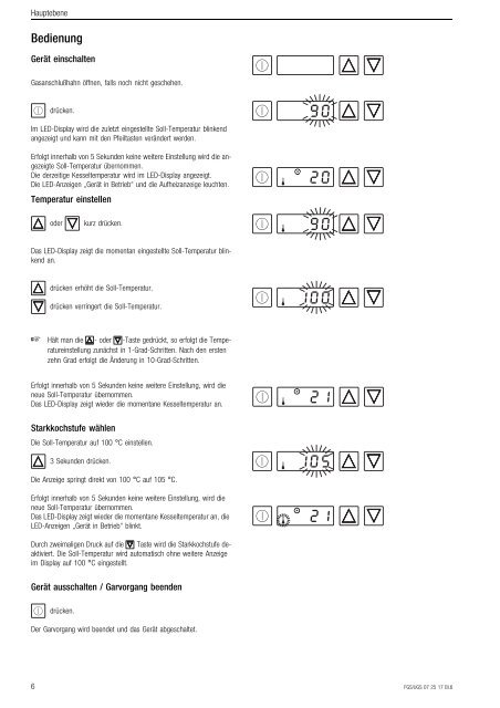 Betriebs- und Installationsanweisung Operating and Installation ...