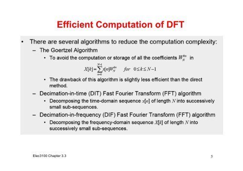 Ch3.3: Fast Fourier Transform