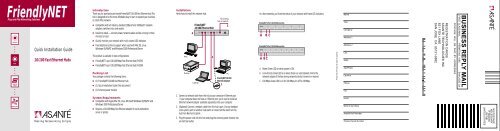 Manual for FH 305 hub - Asante